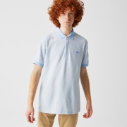 Мужское поло Lacoste  Regular Fit из хлопка и льна