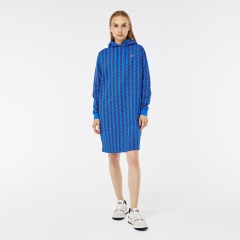 Платье Lacoste Regular Fit с длинными рукавами и капюшоном