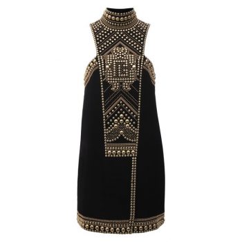 Платье из вискозы Balmain